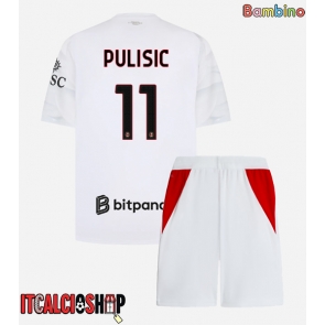 AC Milan Christian Pulisic #11 Seconda Maglia Bambino 2026-27 Manica Corta (+ Pantaloni corti)